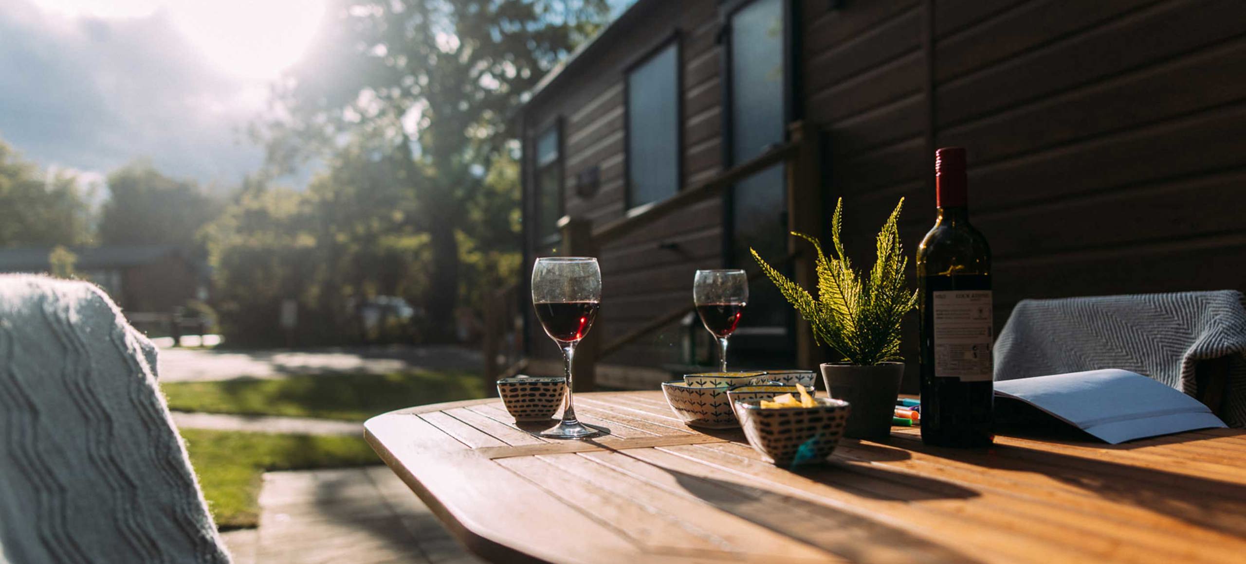 Brokerswood Table With Wine And Nibbles