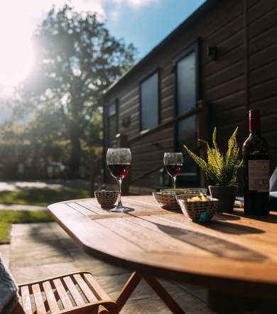 Brokerswood Table With Wine And Nibbles