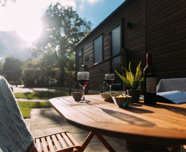 Brokerswood Table With Wine And Nibbles