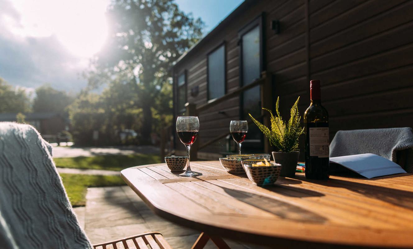Brokerswood Table With Wine And Nibbles
