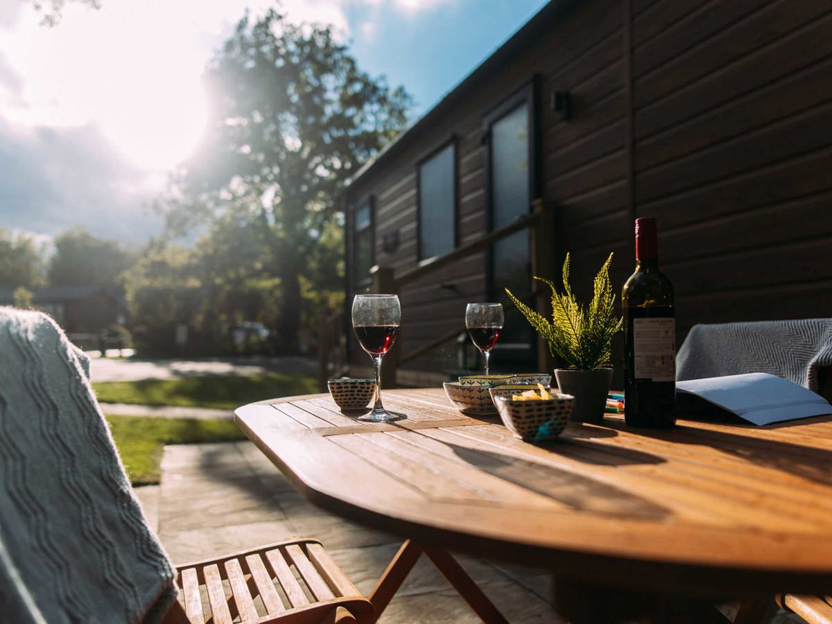 Brokerswood Table With Wine And Nibbles
