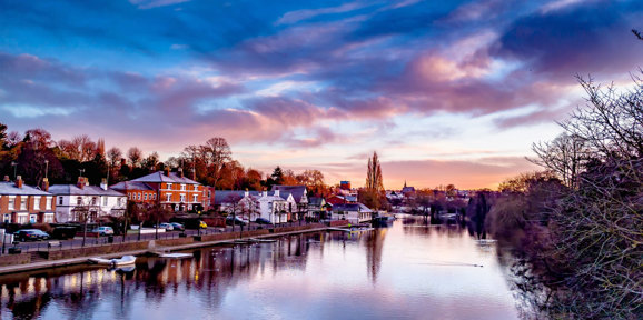 Delamere Local Area River Dee Chester Sunrise