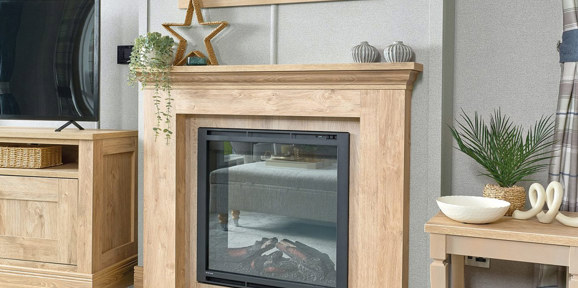 Finlake, ABI Harrogate, fireplace at Finlake