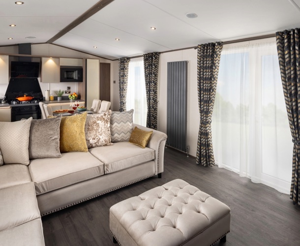 Carnaby Langham, corner sofa at Delamere