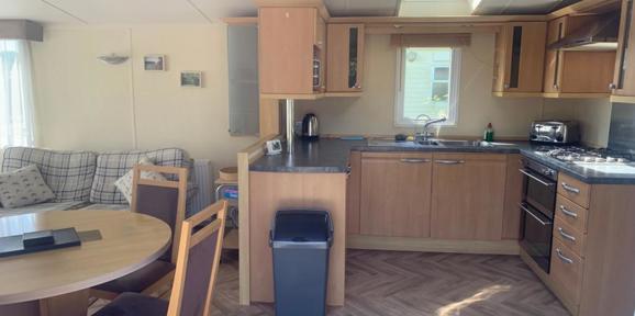 Swift Chamonix, open plan kitchen at Dartmoor