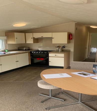 Willerby Aurora, kitchen at Dartmoor View