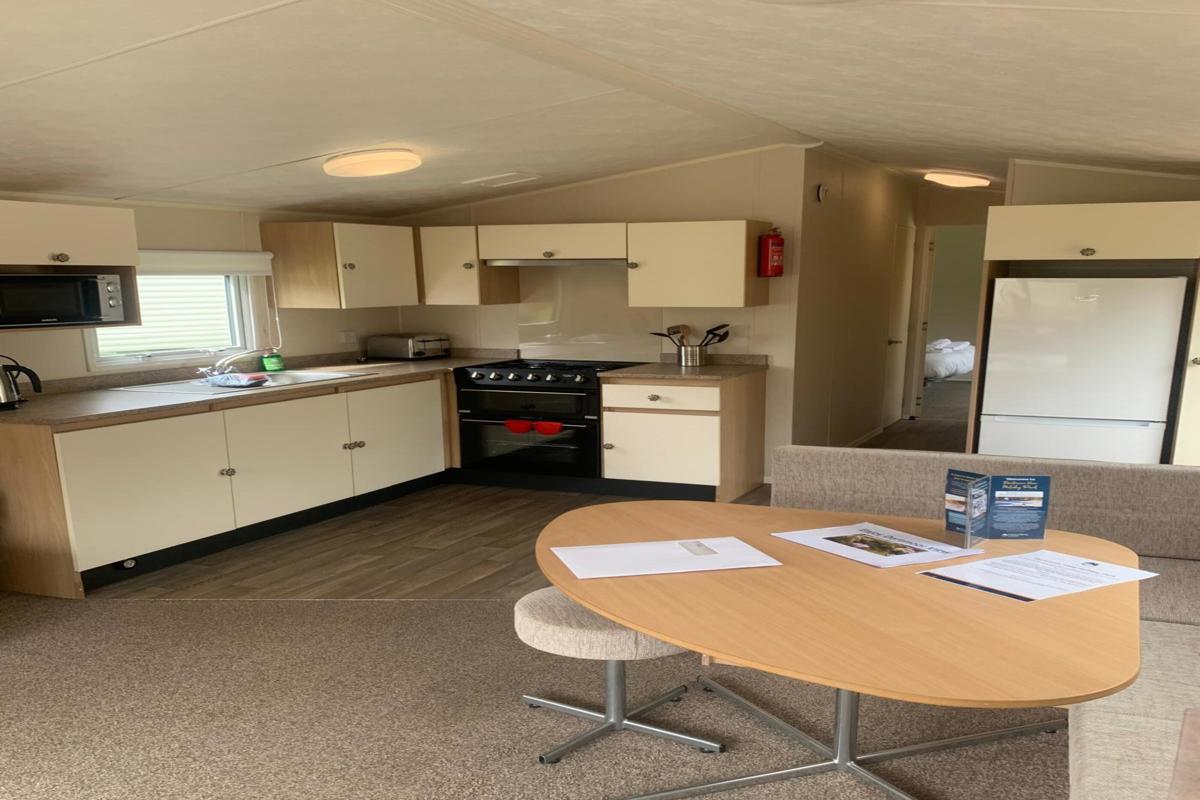 Willerby Aurora, kitchen at Dartmoor View