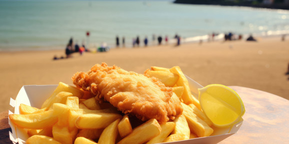 Devon Hills Local Area Fish & Chips By Beach