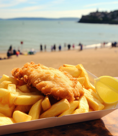 Devon Hills Local Area Fish & Chips By Beach