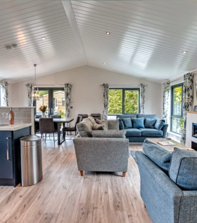 Oakgrove Elm, open plan living area at Finlake