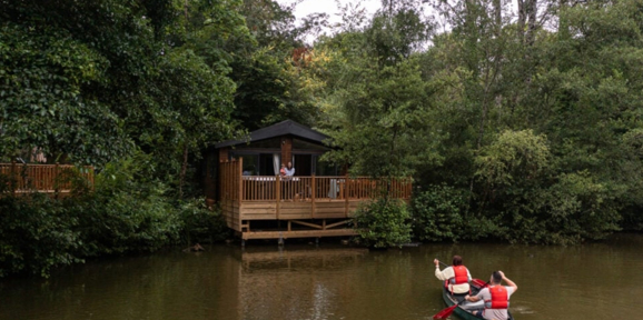 Wessex Contemporary, outside view at Brokerswood