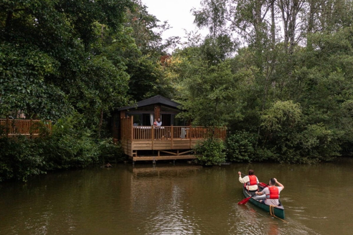 Wessex Contemporary, outside view at Brokerswood