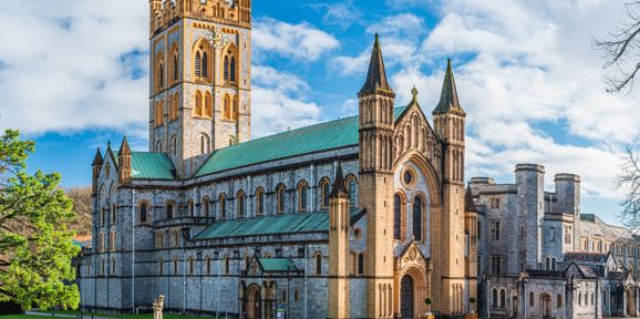 Front of Buckfast Abbey