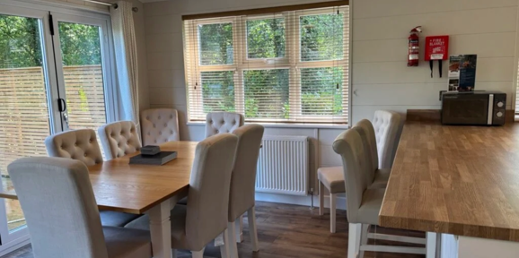 Wessex Classic, dining area at Brokerswood