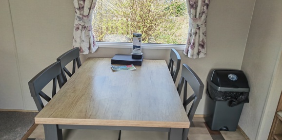 Carnaby Oakdale, dining table at Praa Sands