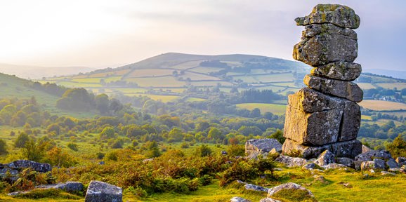 Scenic shot of Dartmoor National Park