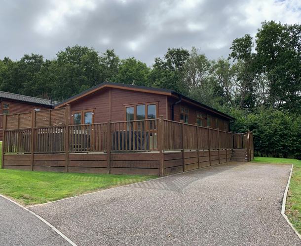 Buckland Lodge, exterior at Finlake