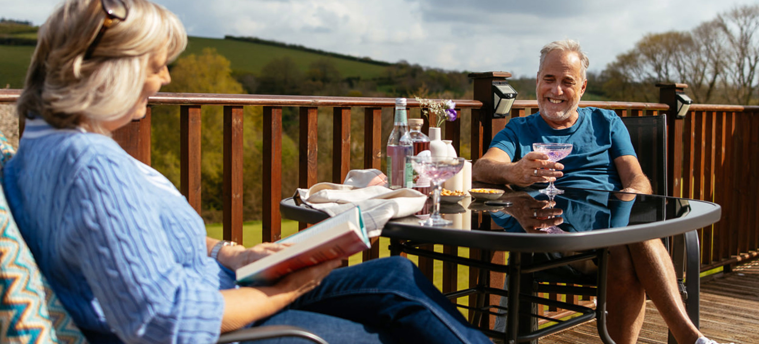Devon Hills Couple On Decking