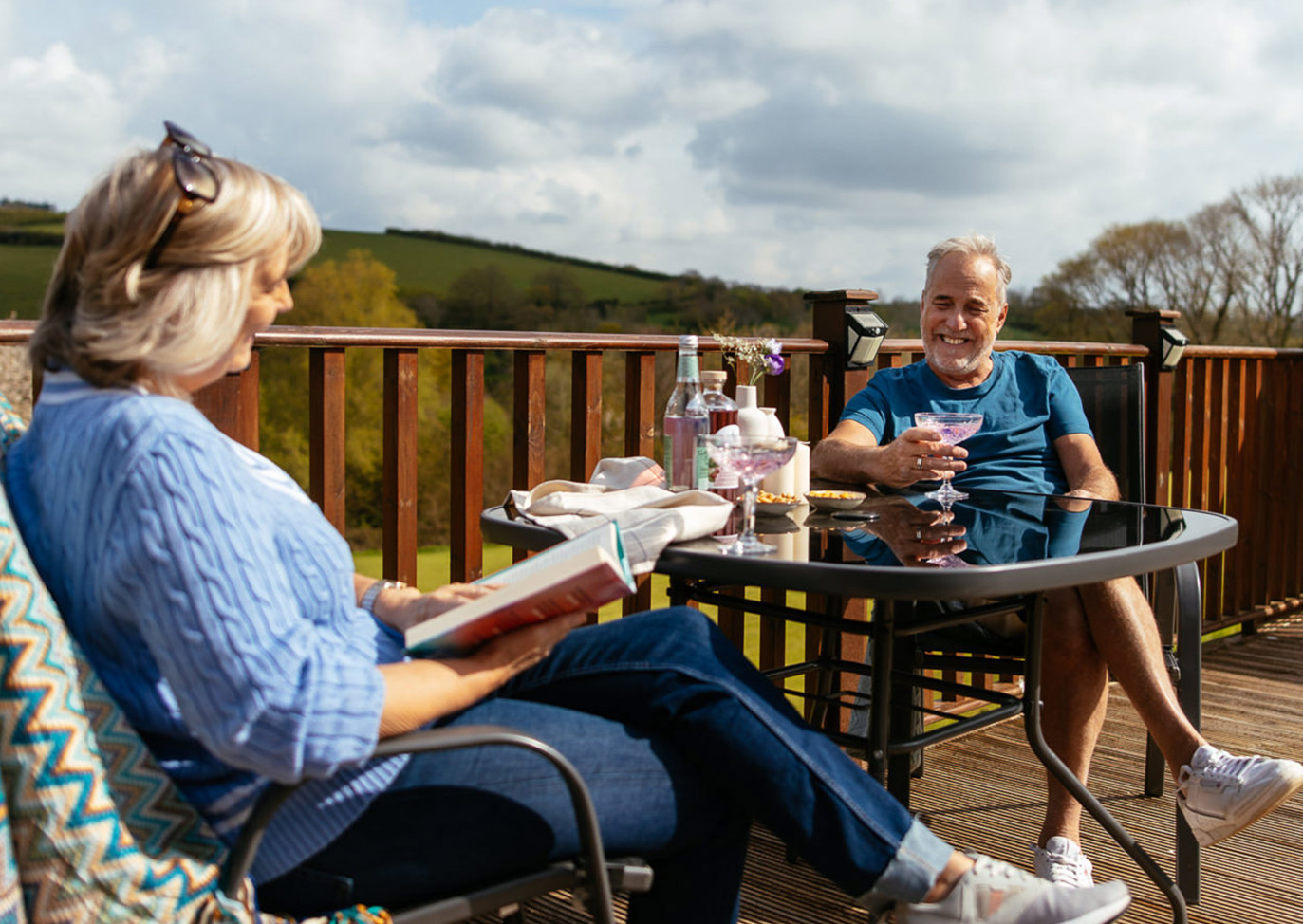 Devon Hills Couple On Decking