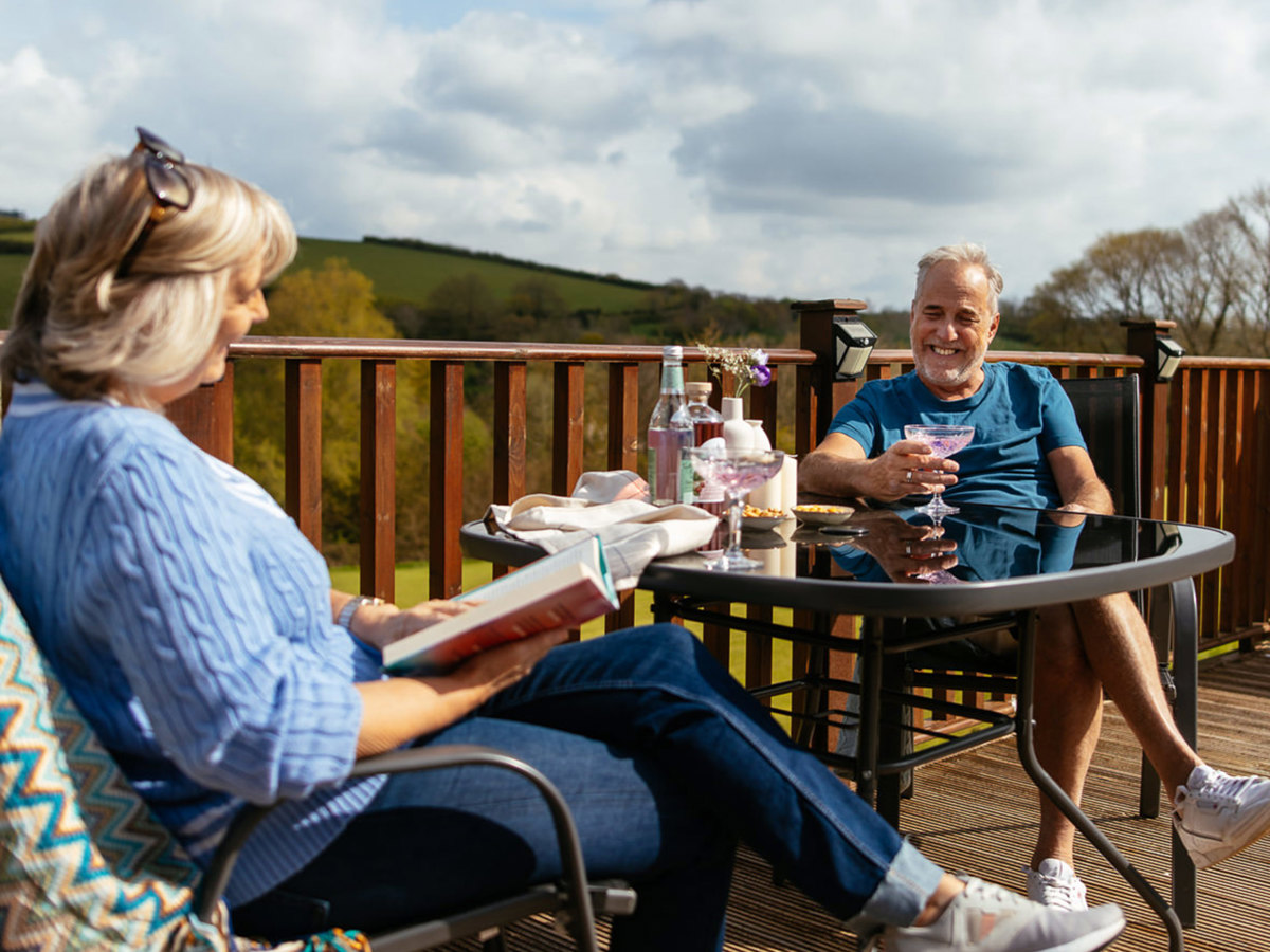 Devon Hills Couple On Decking