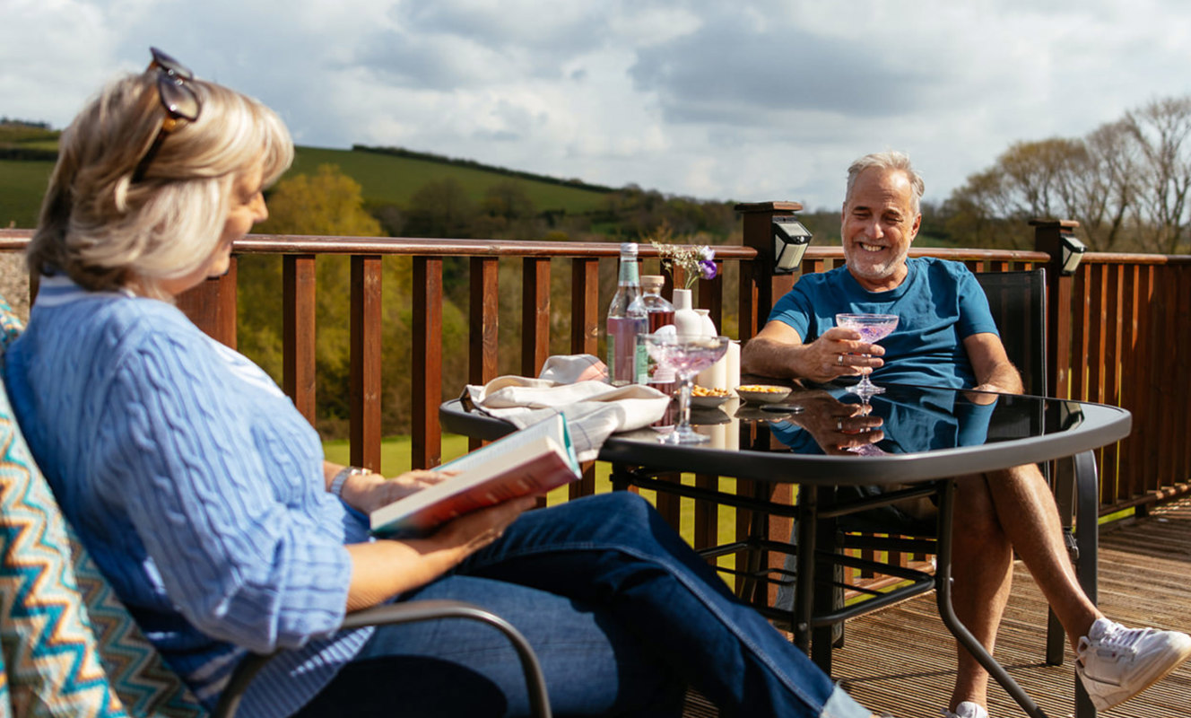 Devon Hills Couple On Decking
