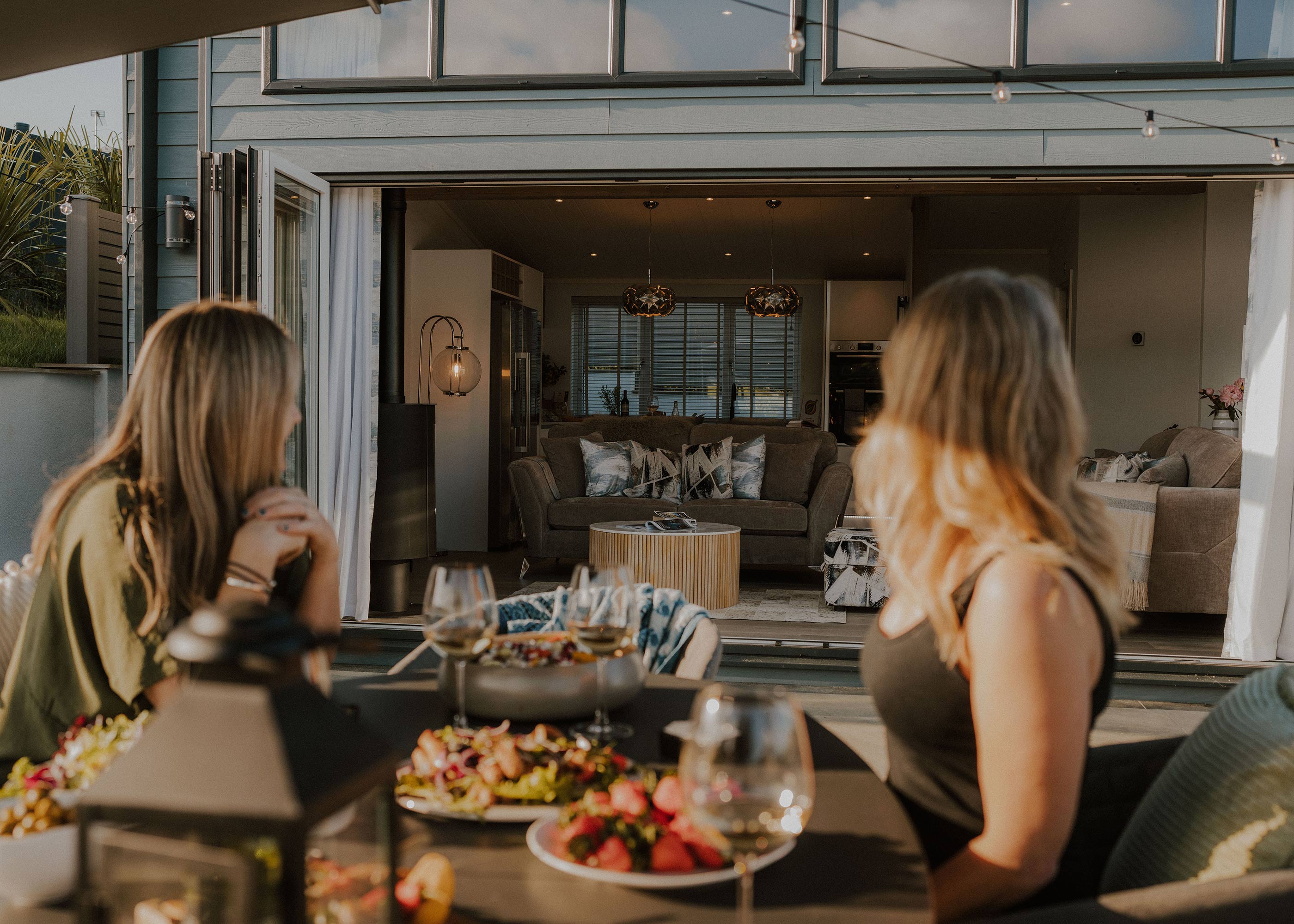 The Warren Ladies Looking Into Lodge