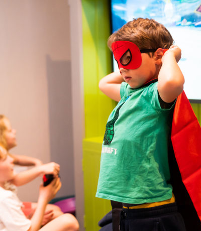 The Warren Kids Dress Up As Super Hero