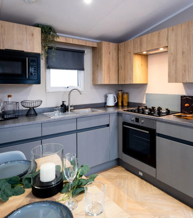 Victoria Silverwood, kitchen at Praa Sands