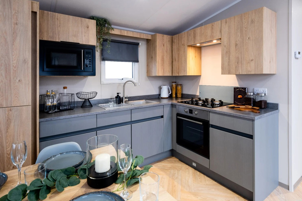 Victoria Silverwood, kitchen at Praa Sands