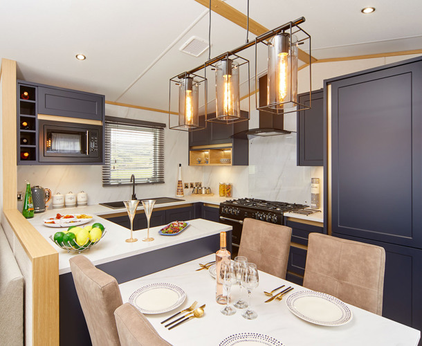 Carnaby Chantry, kitchen at Talyfan