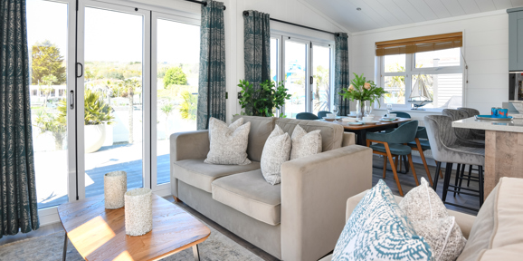 Wessex Dune, living room with sofas The Warren