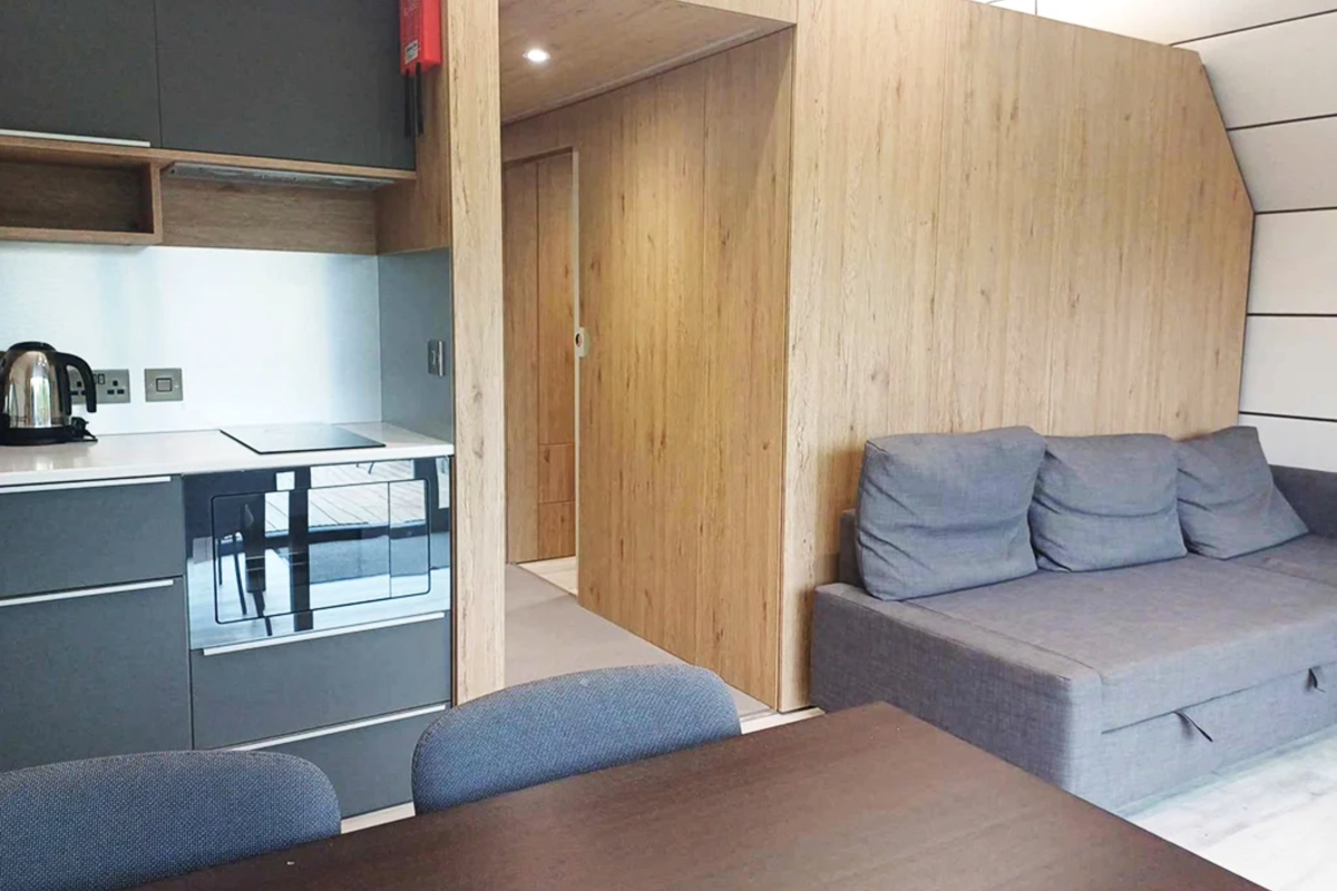 Signature Pod, sofa at Finlake