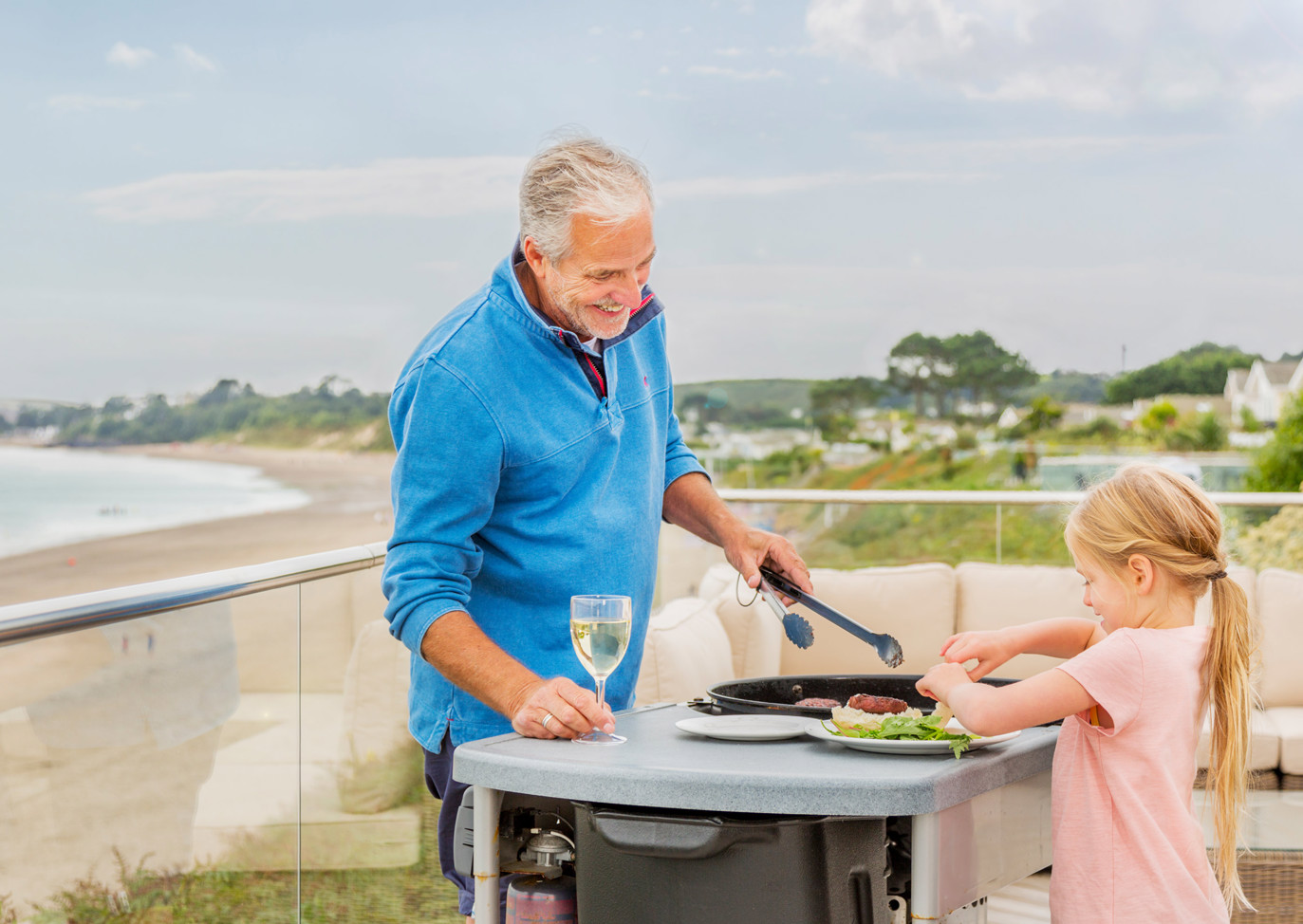 The Warren Grandad Cooking A Bbq