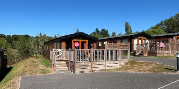 Carnaby Helmsley Lodge, exterior at the front at Finlake