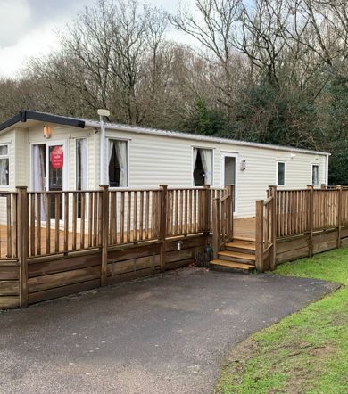 Carnaby Finesse, outside decking at Finlake