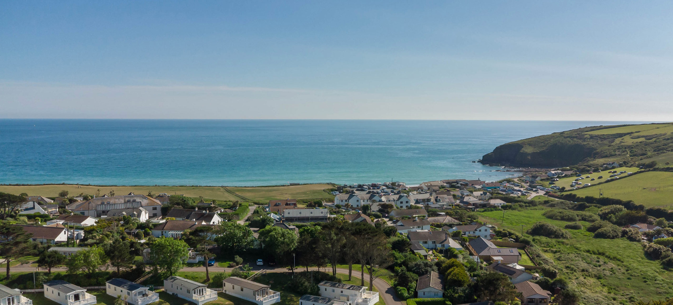 Praa Sands Aerial View Of Park