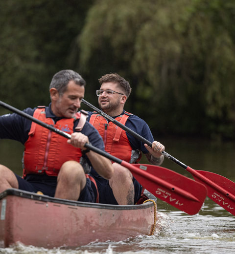 Brokerswood Men In Kayak