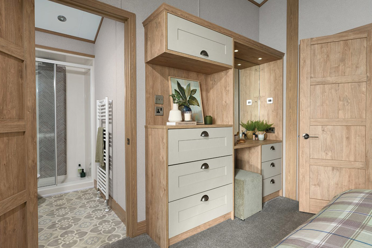 ABI Harrogate, bedroom vanity chest at Finlake