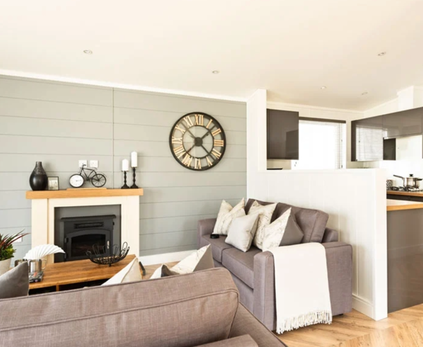 Prestige Dovecote, living room space at Delamere