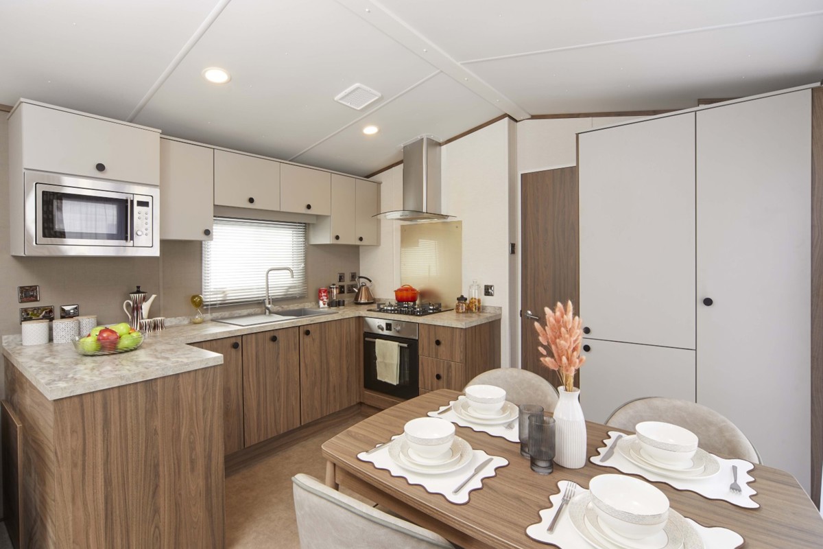 Carnaby Carrington, kitchen at Crugan