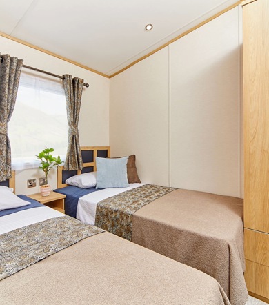 Carnaby Chantry, twin bedroom at Delamere