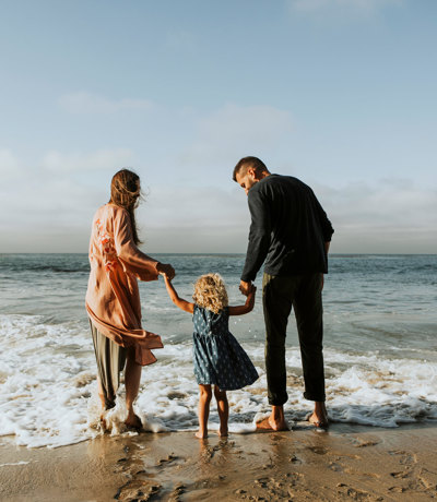 Tal Y Fan Local Area Happy Family Beach