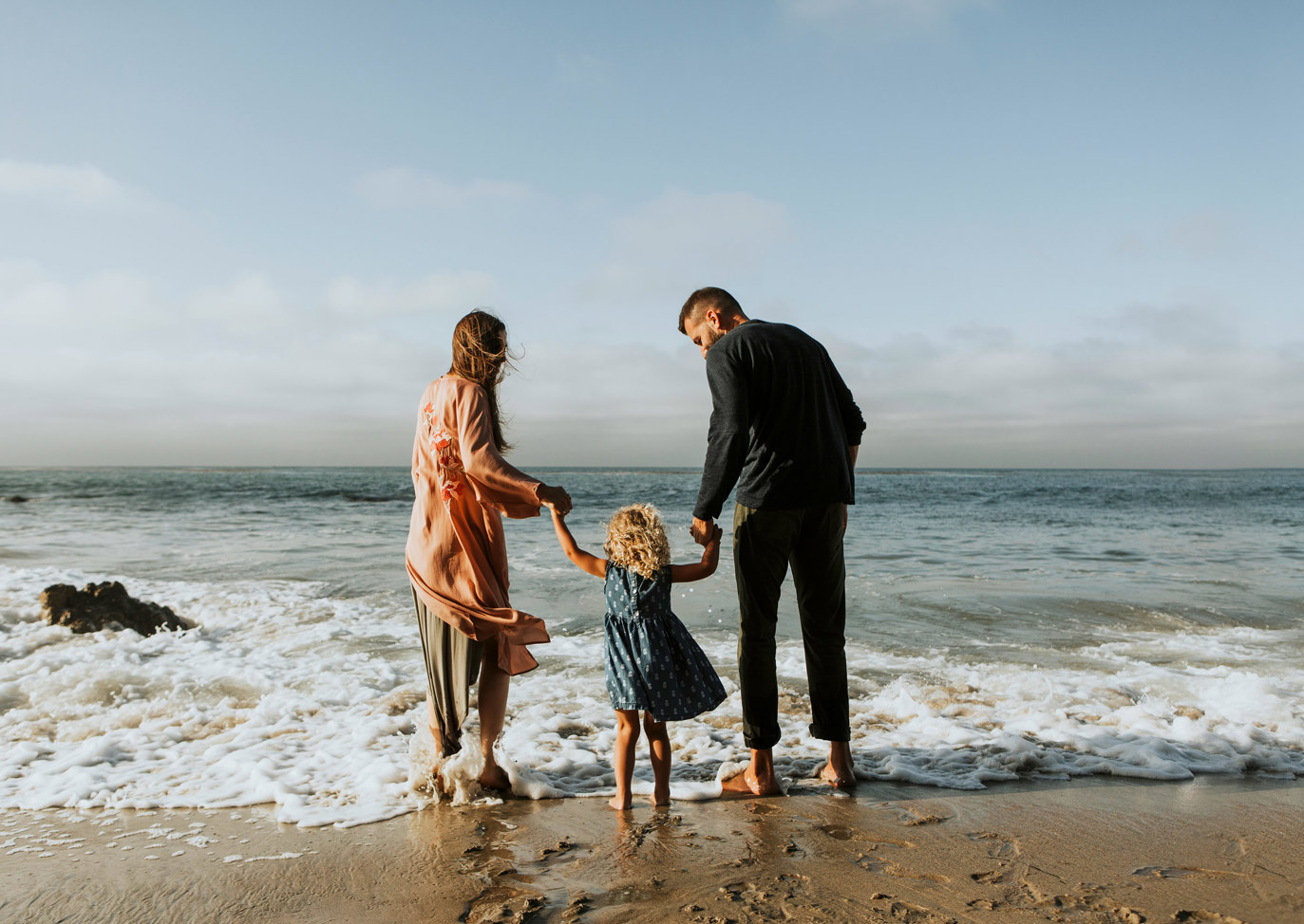 Tal Y Fan Local Area Happy Family Beach
