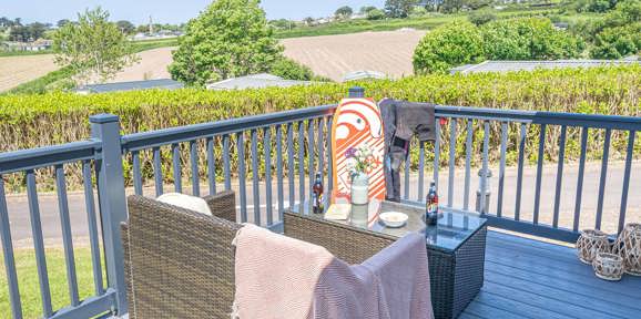 Carnaby Ashdale, decking and furniture at Praa Sands