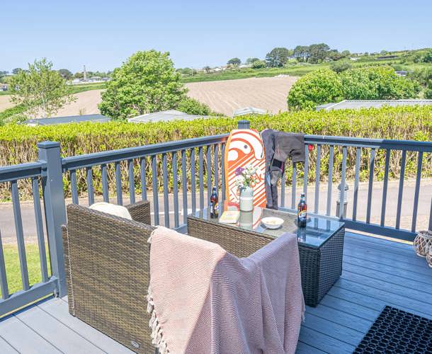 Carnaby Ashdale, decking and furniture at Praa Sands