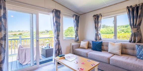 Carnaby Ashdale, patio doors at Praa Sands