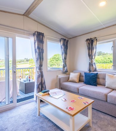 Carnaby Ashdale, patio doors at Praa Sands