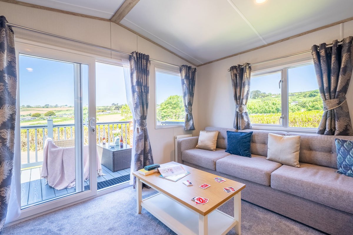 Carnaby Ashdale, patio doors at Praa Sands