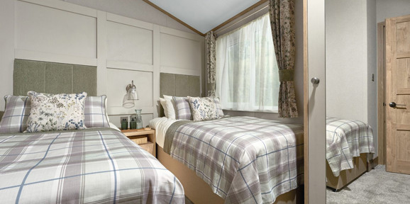 ABI Harrogate, twin bedroom at Finlake