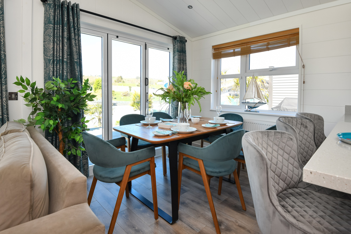 Wessex Dune, dining table at The Warren